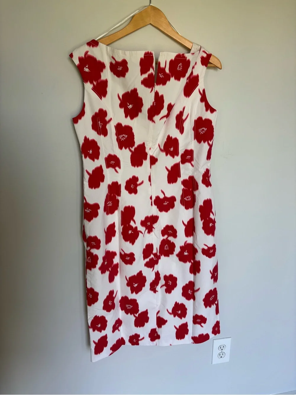 J. Crew Scoopneck sheath dress in stretch cotton-blend poplin